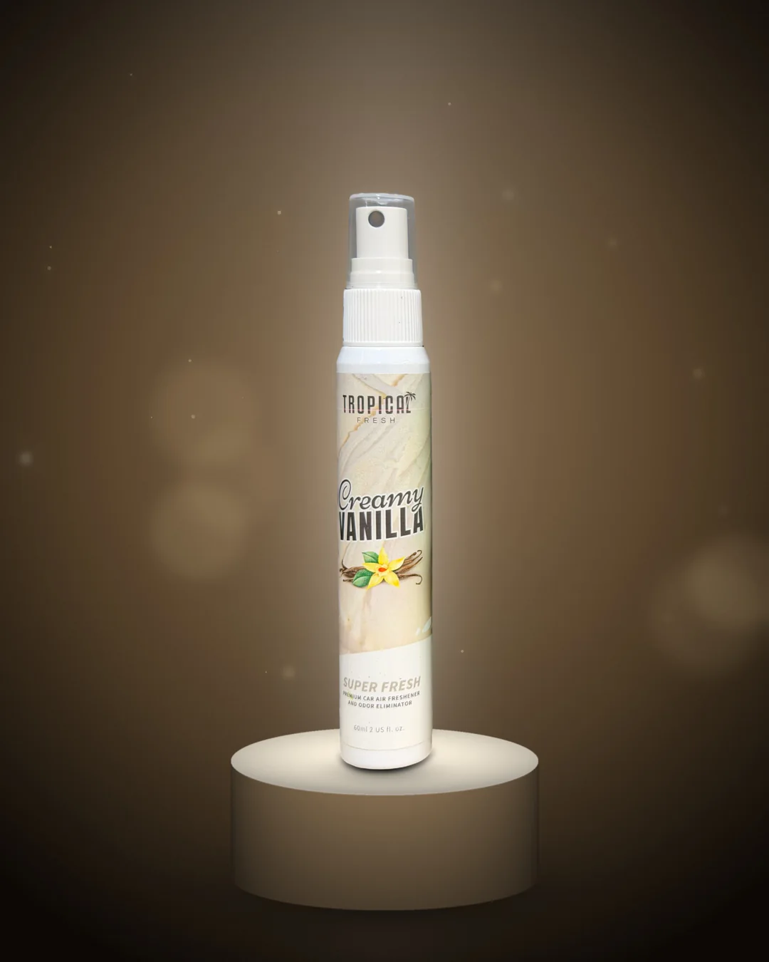 Creamy Vanilla autoparfum spray van 60 ml, echte productfoto