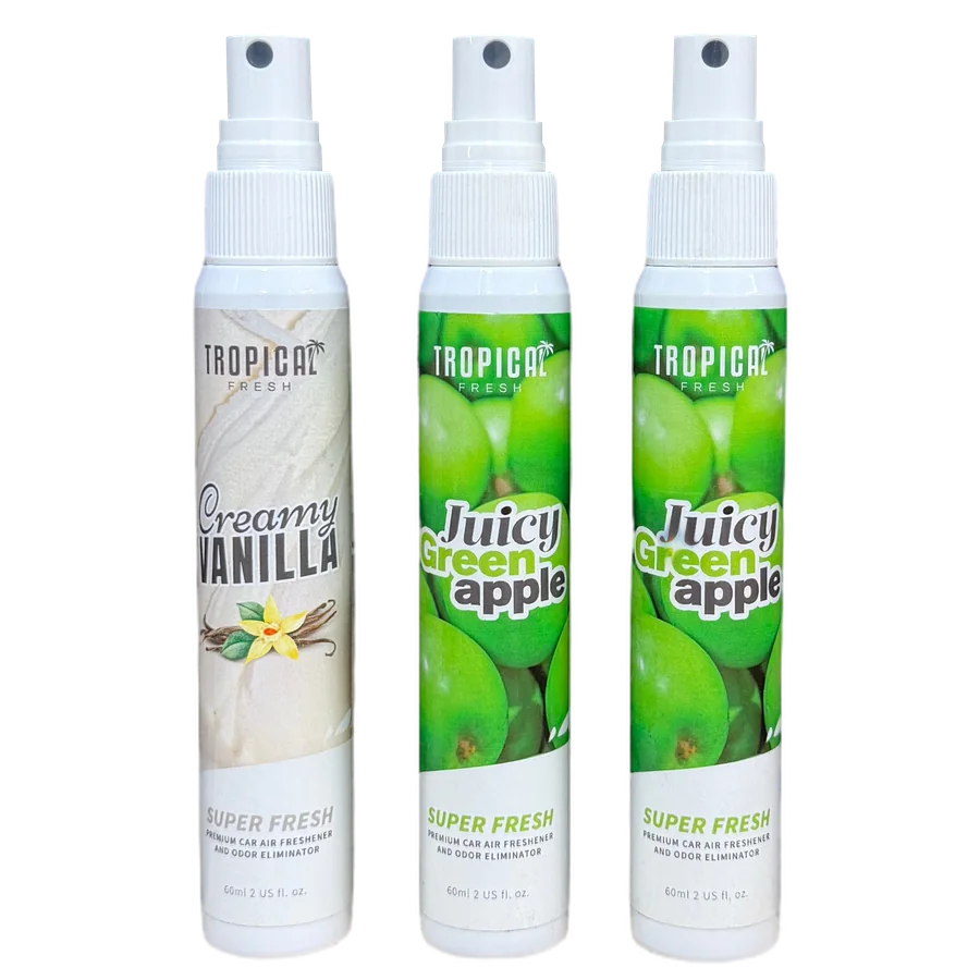 Tropical Fresh 2+1 set: Creamy Vanilla en twee Juicy Green Apple, elk 60 ml